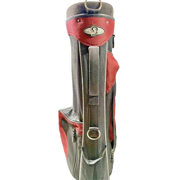 Outward 9 Golf Club Carrying/Stand Bag Red & Black with Handle & Zipper Pockets - Picture 5 of 11